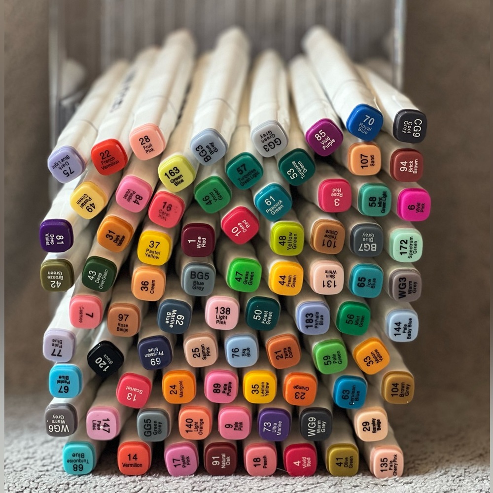 77 Touchbool Alcohol Markers With Dual Sides (Fine And Broad Tip)